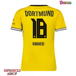Borussia Dortmund Ethan Nwaneri #18 Hjemmebanetrøje Dame 2026-27 Kort ærmer
